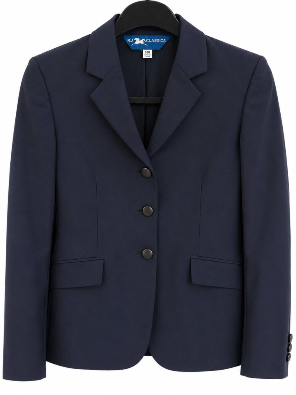 RJ Classics Navy Show Jacket Youth 16R Equestrian Hunter Jumper
